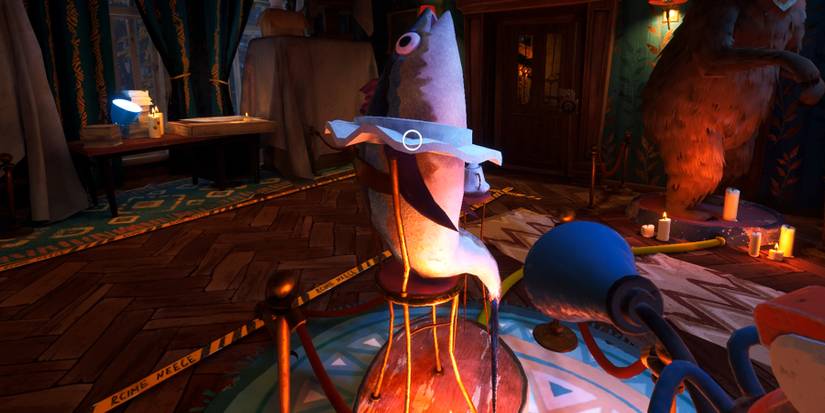 fish statue in hello neighbor 2