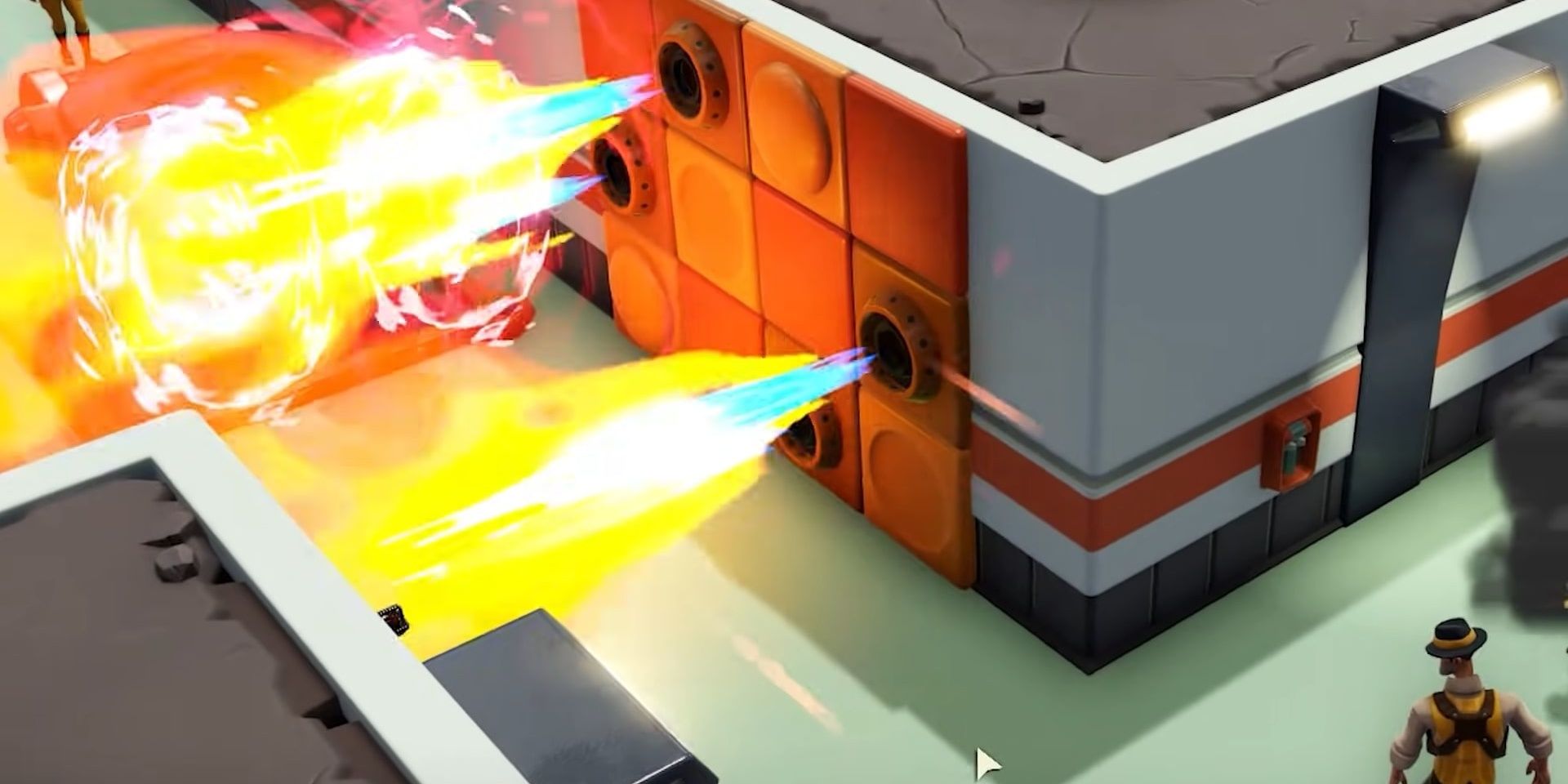 Evil Genius 2 Flamethrower Trap