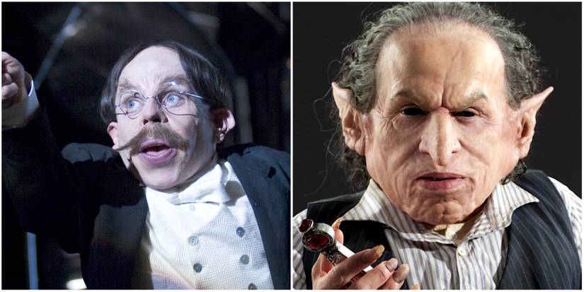 Flitwick and Griphook in Harry Potter