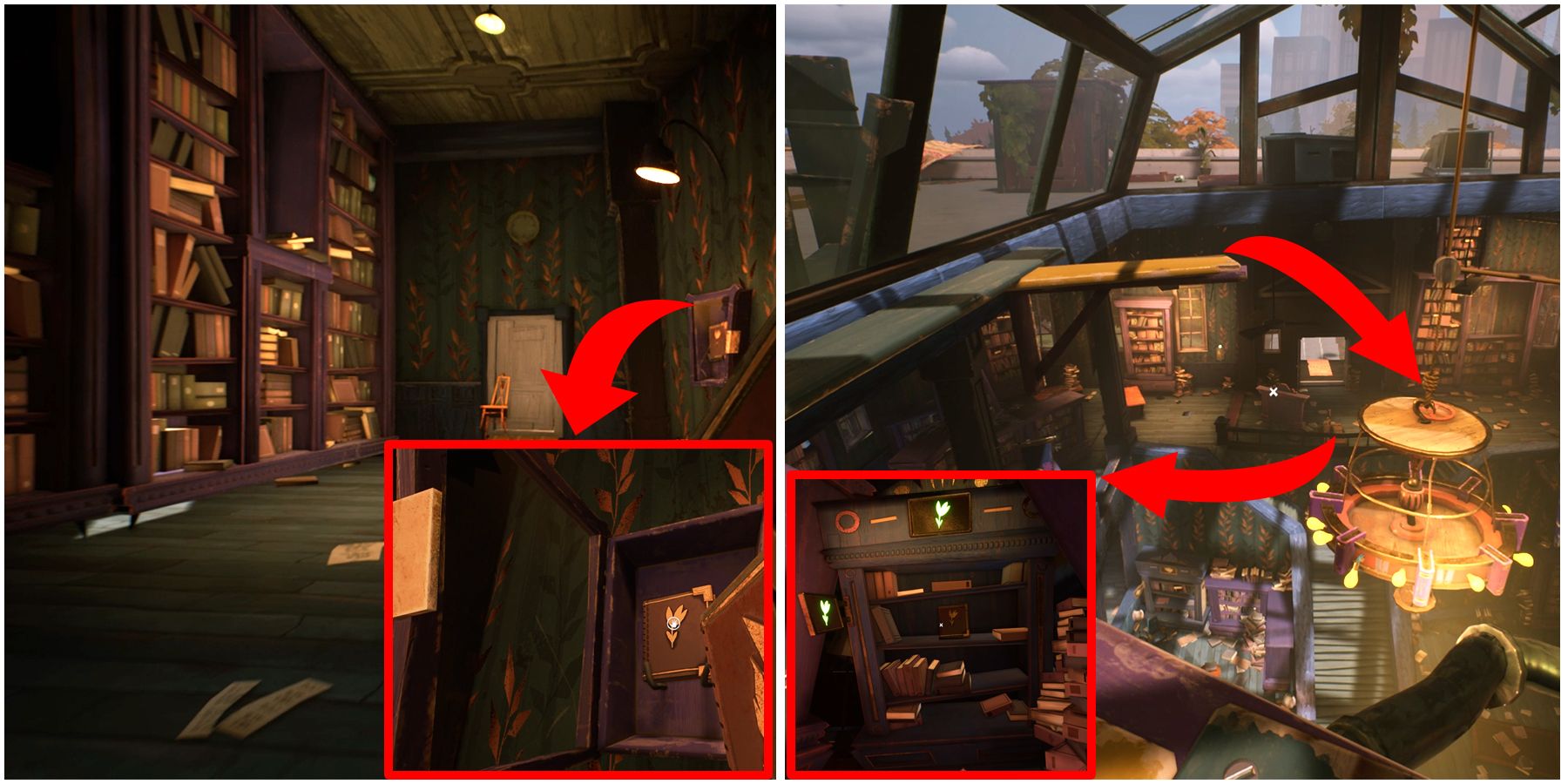 flower book and bookcase location in hello neighbor 2 late fees dlc