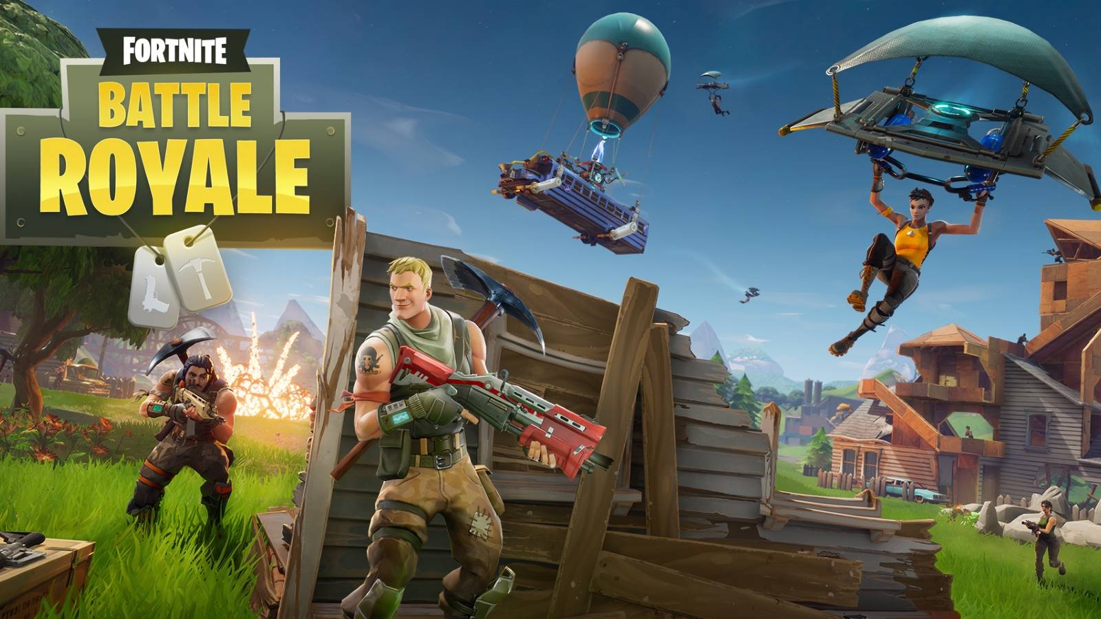 Fortnite battle royal key art version 1 from 2017