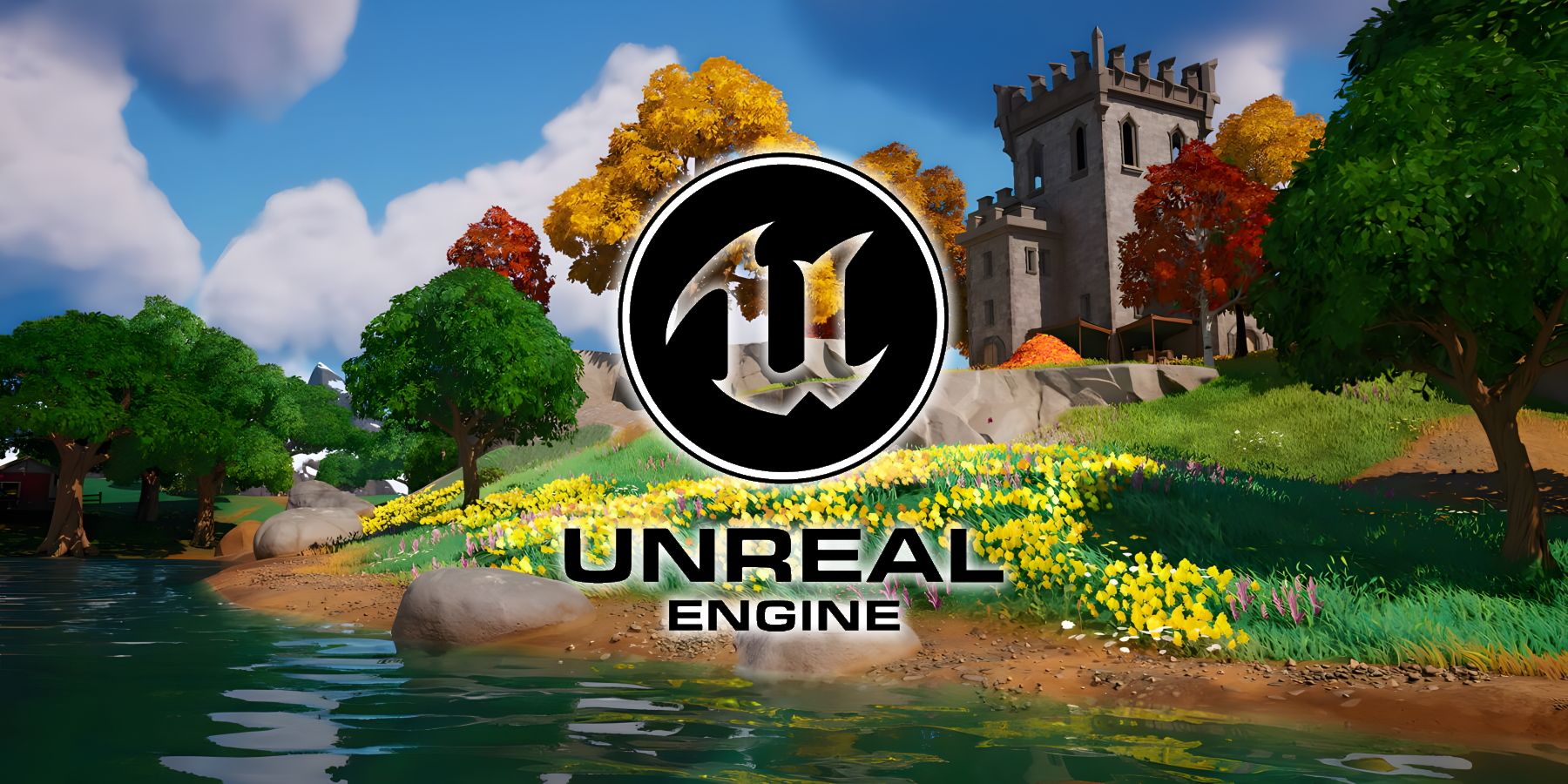 Fortnite screenshot with Unreal Engine logo