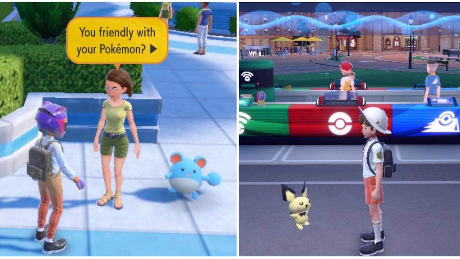 checking friendship in cascarrafa, walking with pichu