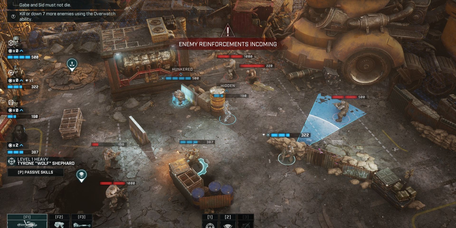 a screenshot from gears tactics showing tactical gameplay