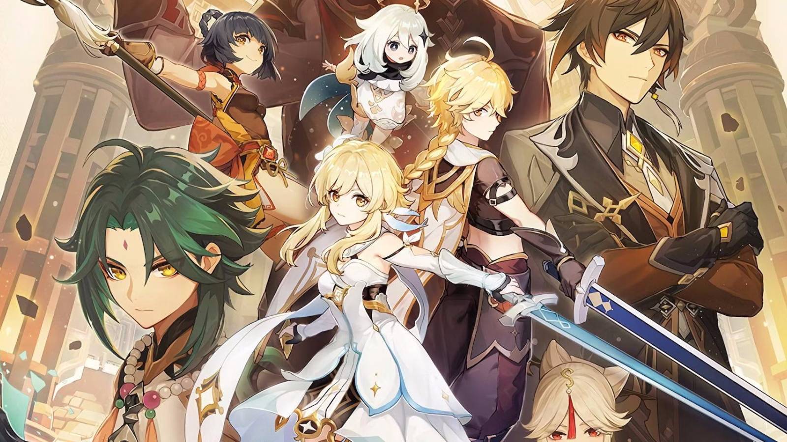 Collage of Genshin Impact characters