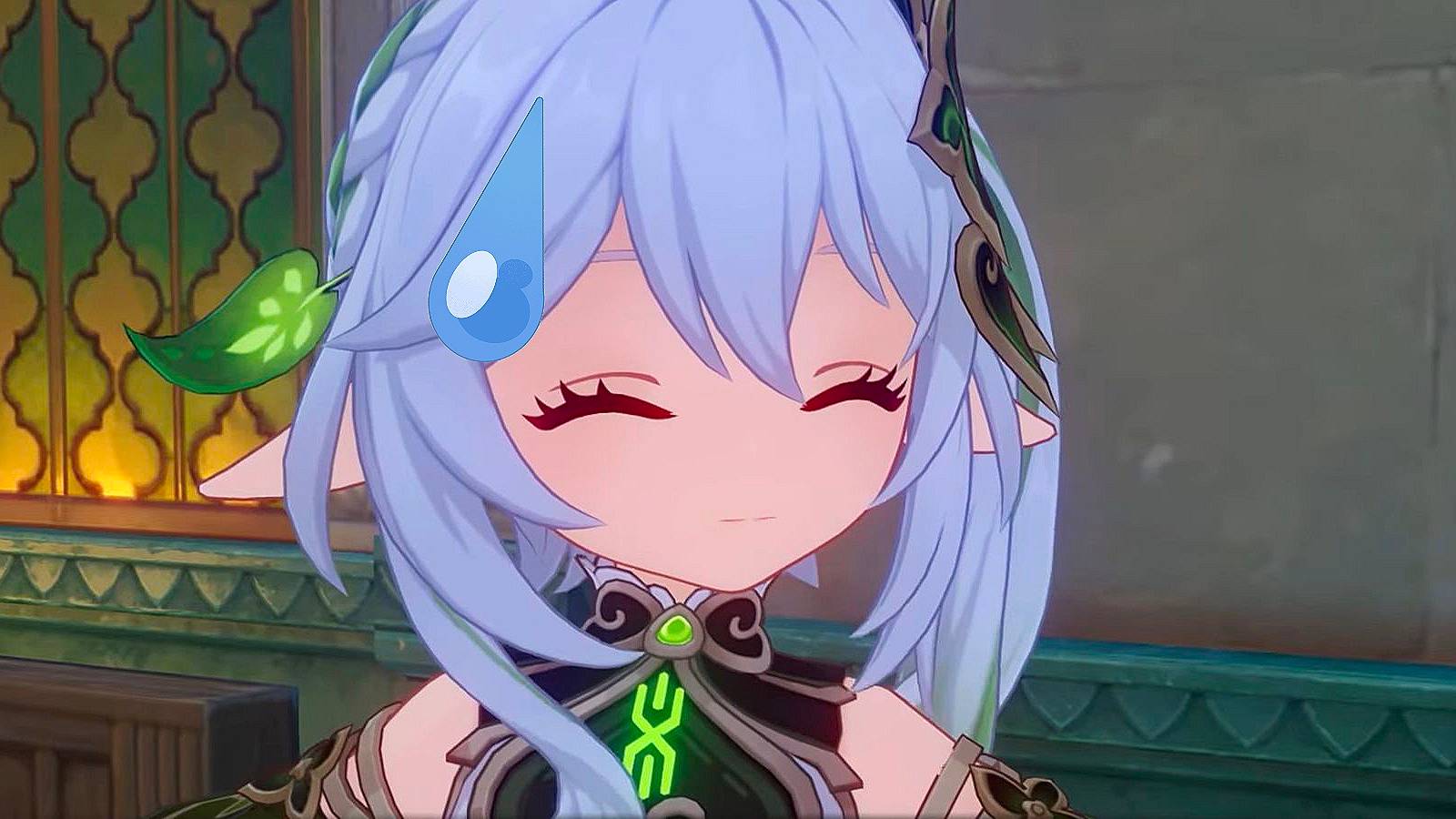 Genshin Impact Nahida nervous expression GR composite