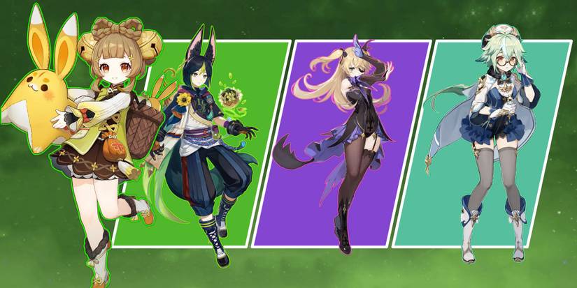Genshin Impact Team Composition Yaoyao Tighnari Fischl Sucrose