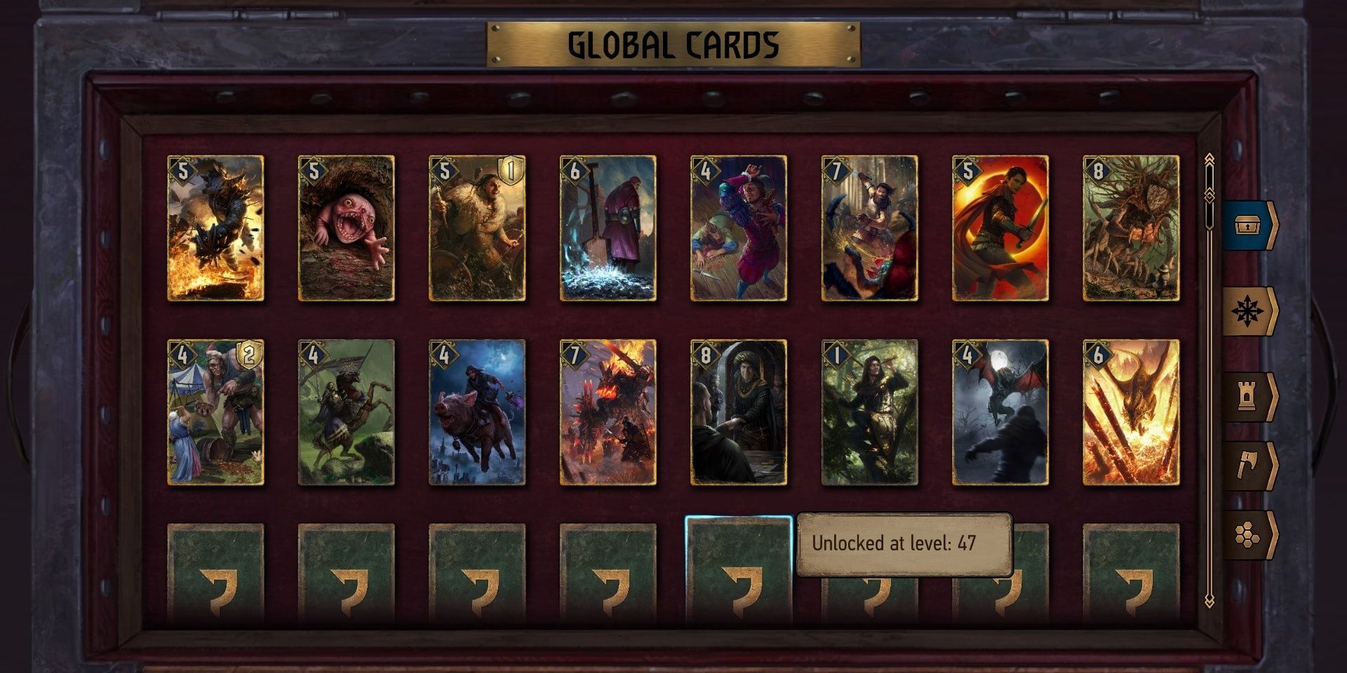 Gwent: Rogue Mage Global Card Pool