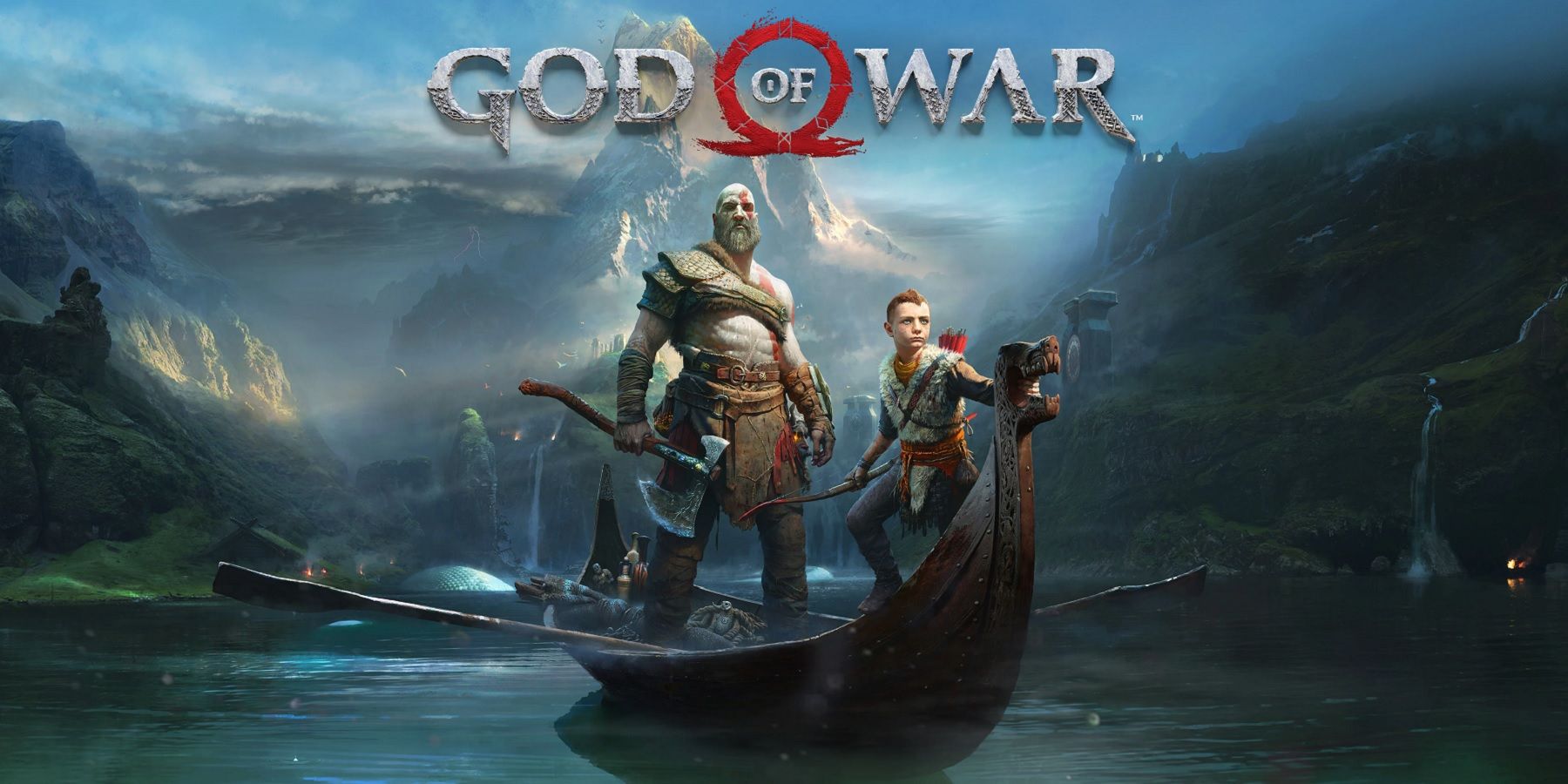 god of war kratos and atreus on boat