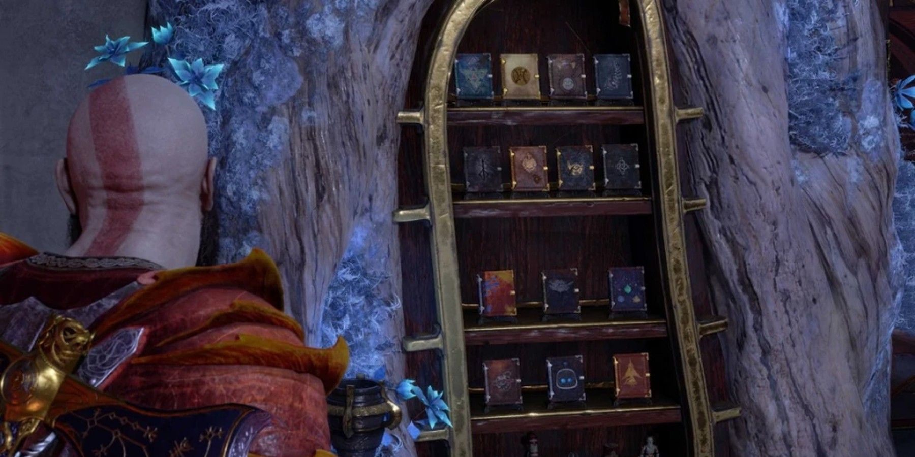 God of War Ragnarok Kvasir Bookshelf