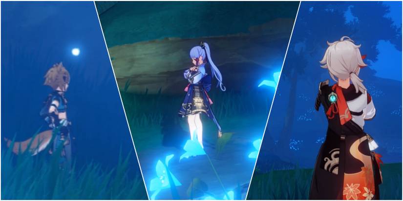 Gorou-ayaka-and kazuha in genshin impact