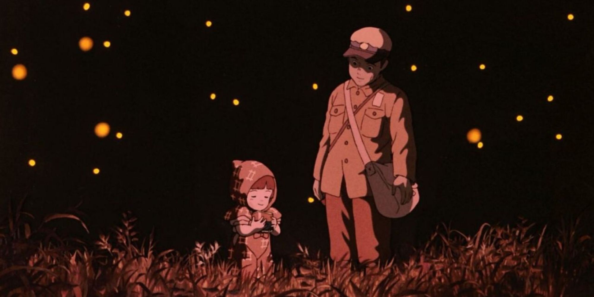 Setsuko and Seita in Grave of the Fireflies