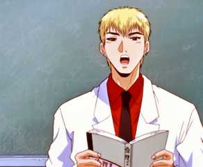 Great Teacher Onizuka reading a book