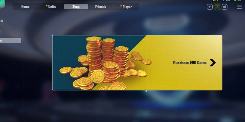 Gundam Evolution - EVO Coins Purchase Option