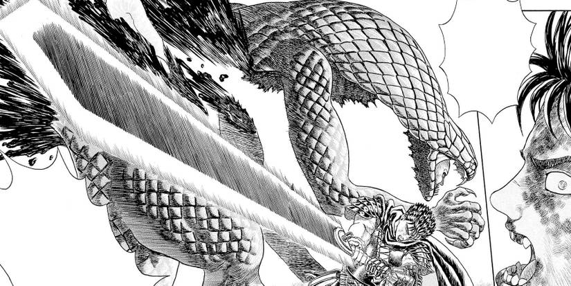 Guts kills the Snake Baron