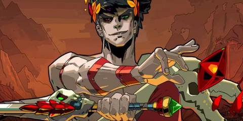 Zagreus holding sword in Hades