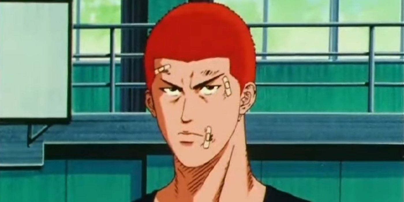 Hanamichi Sakuragi with his shaven head