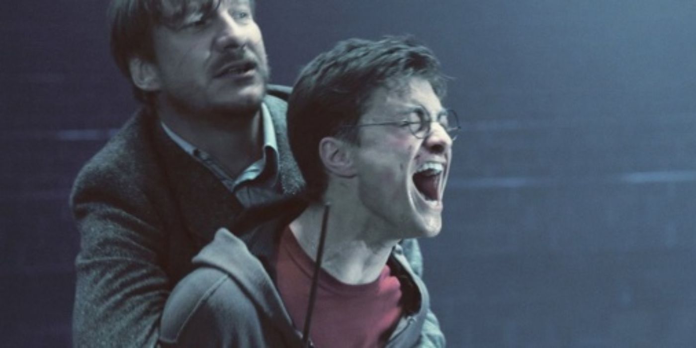 Harry Potter Harry's grief after Sirius dies, Lupin holds him back