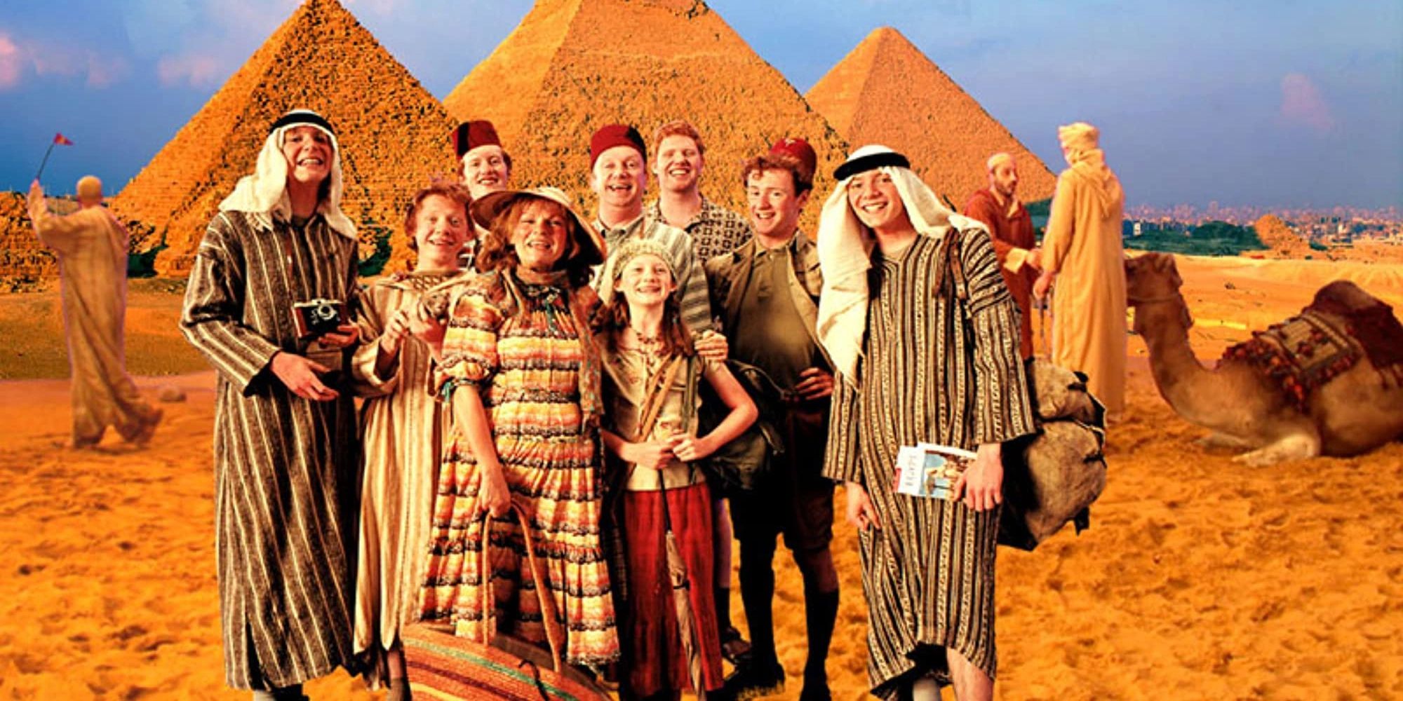 Harry Potter Weasley family photo in Egypt