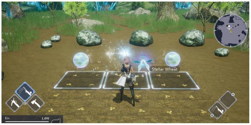 planting crops in Harvestella