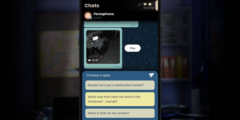 A security video from Simulacra 3 sent to the player