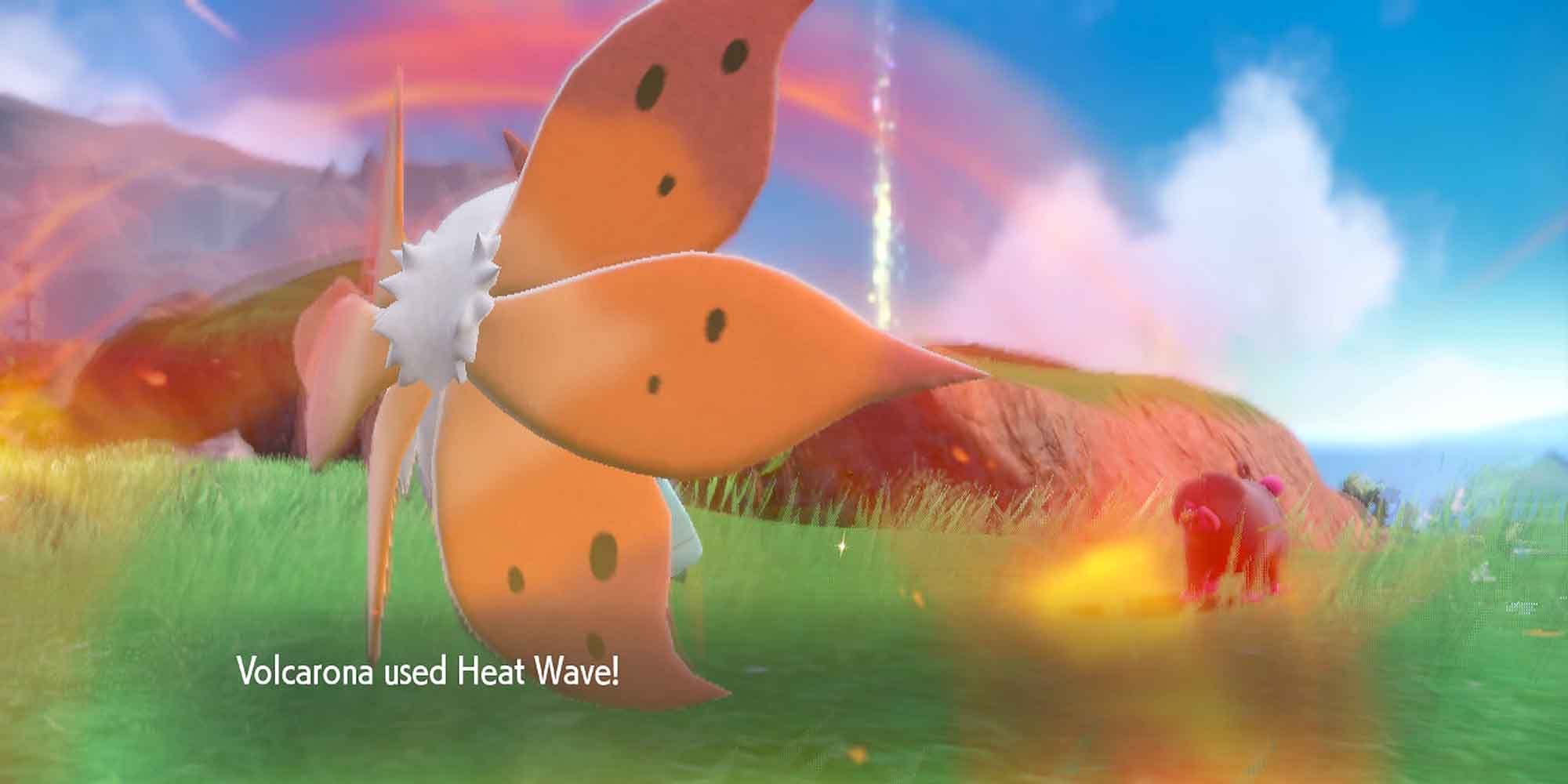 Volcarona using Heat Wave in Pokemon
