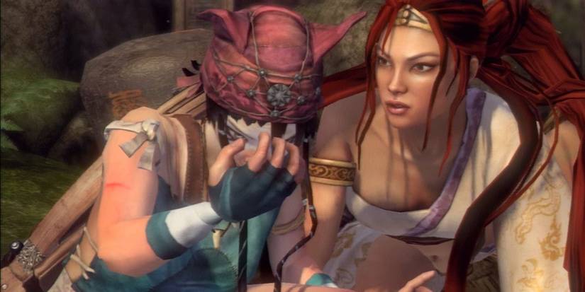 heavenly sword characters interacting with eachother 