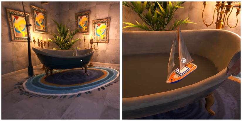 hello neighbor 2 toy boat location in the bathroom