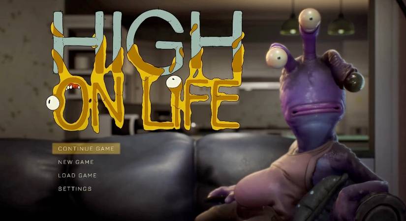 high on life main menu screen