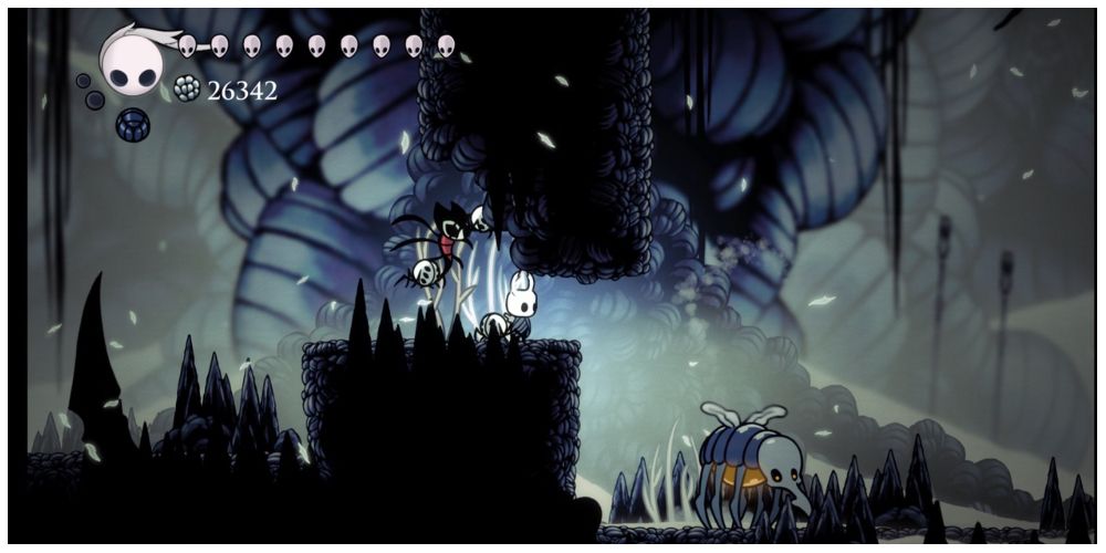 a scene from Kingdom's Edge in Hollow Knight