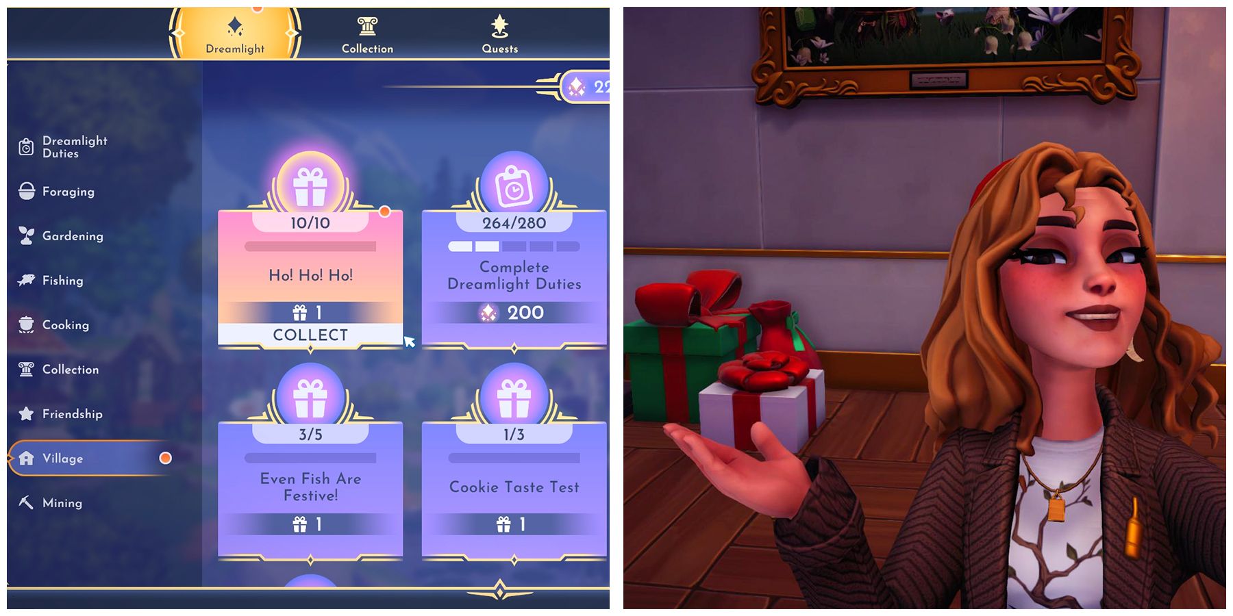 ho ho ho task in disney dreamlight valley