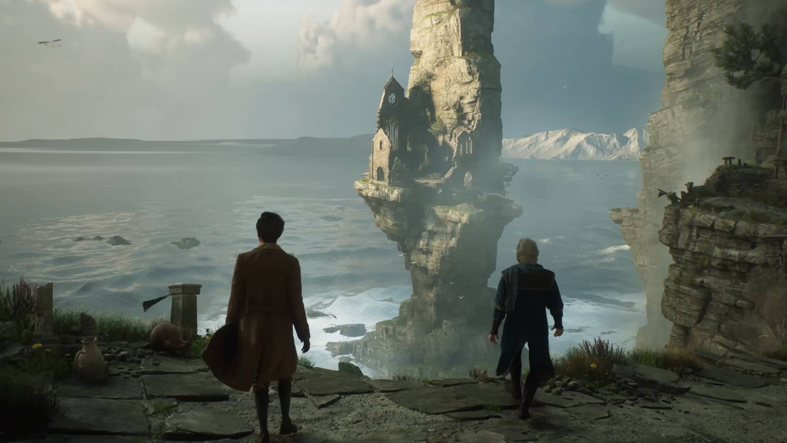 hogwarts legacy platforming open world flight traversal puzzles