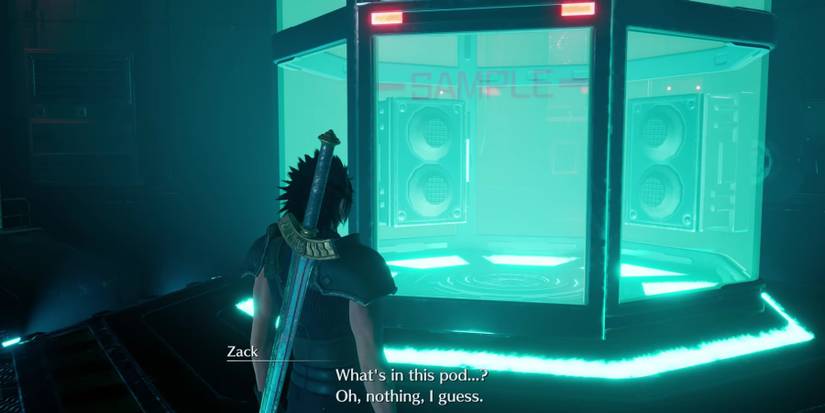 Zack in Hojo's Lab in Crisis Core: Final Fantasy 7 Reunion