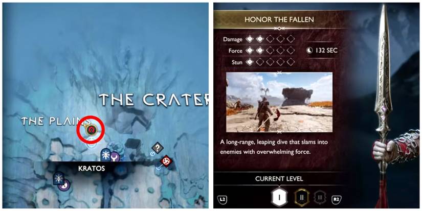 honor the fallin location in god of war ragnarok
