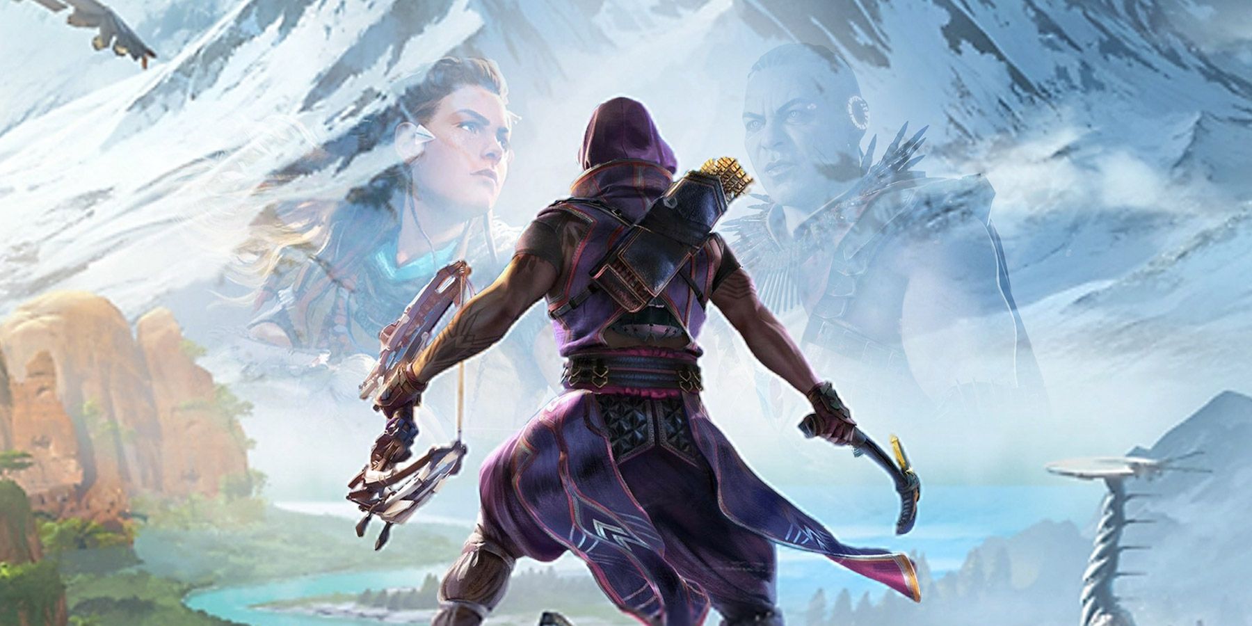 image showing horizon call of the mountain character.