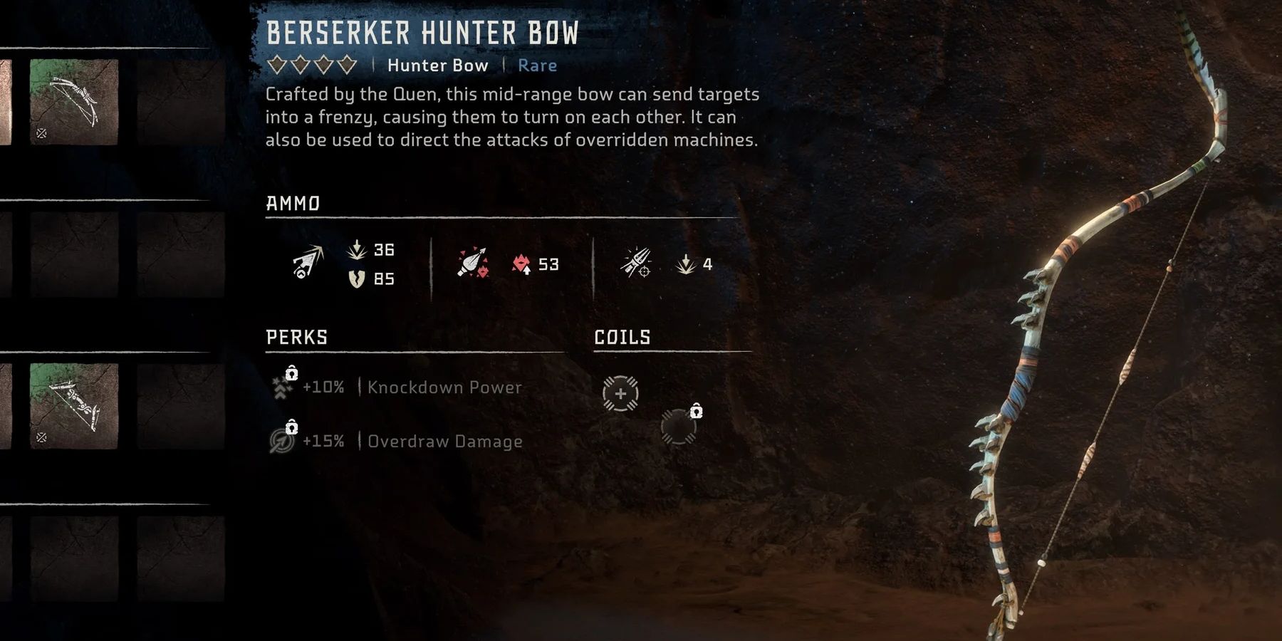 Horizon Forbidden West Berserker Hunter Bow