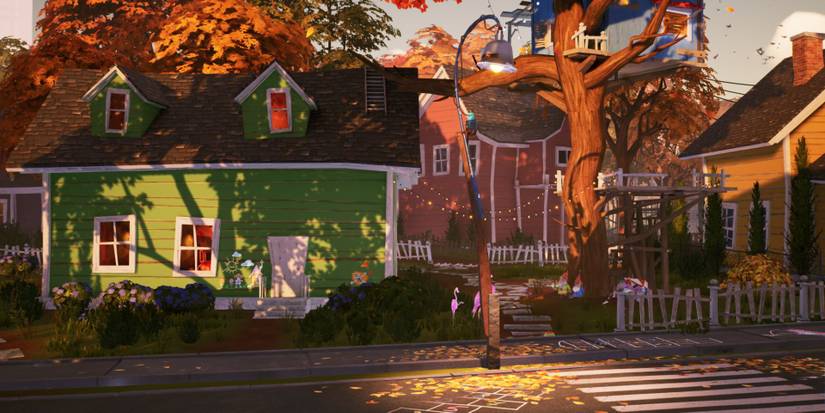 a view of different houses in Hello Neighbor 2