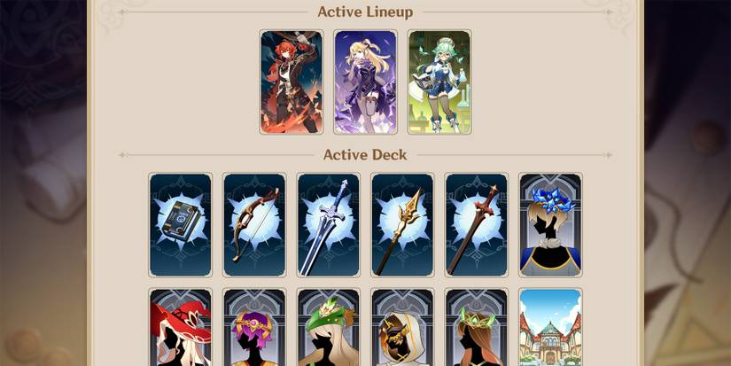 how to build and change deck in genshin imapct genius invokation tcg