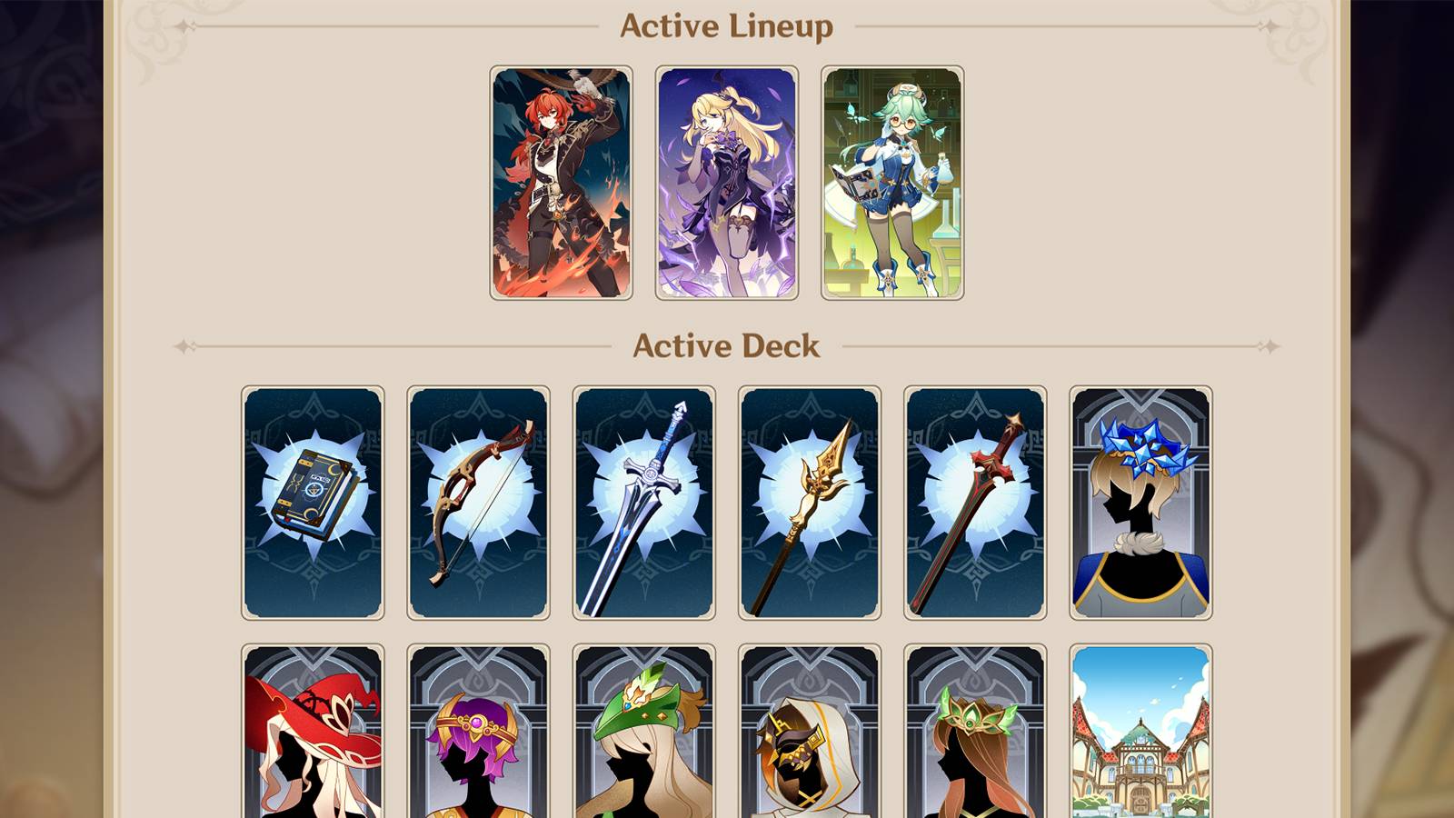 how to build and change deck in genshin imapct genius invokation tcg