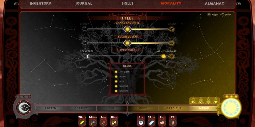 how to improve your moral stance in blacktail