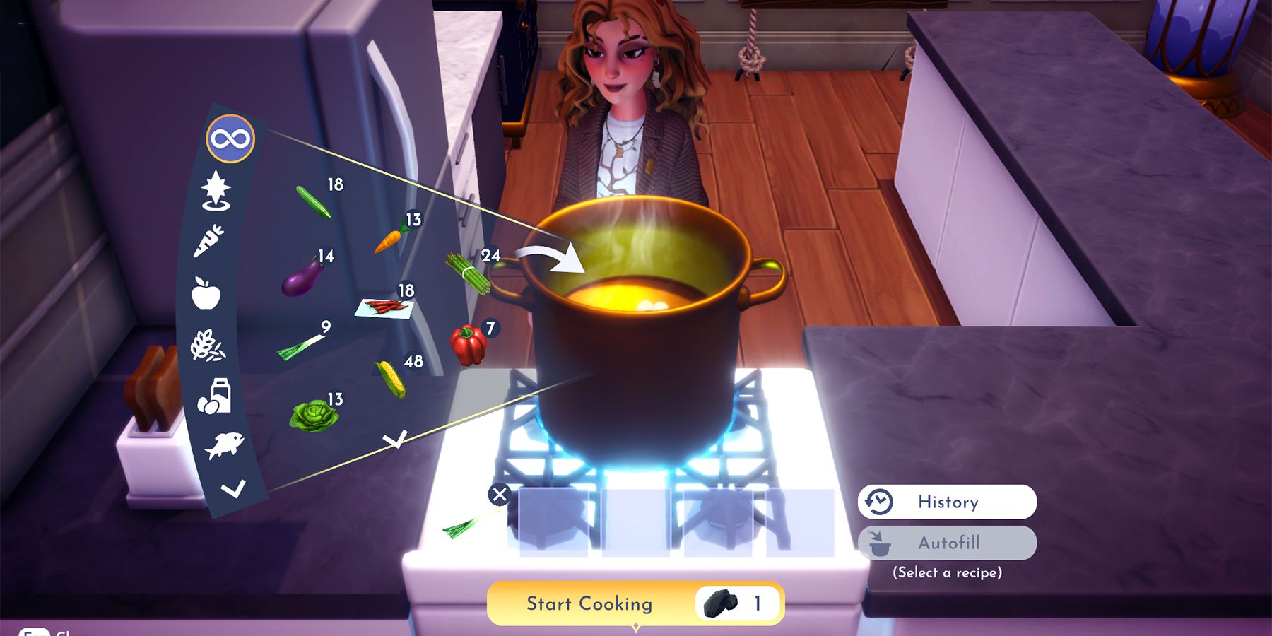 how to make leek soup in disney dreamlight valley