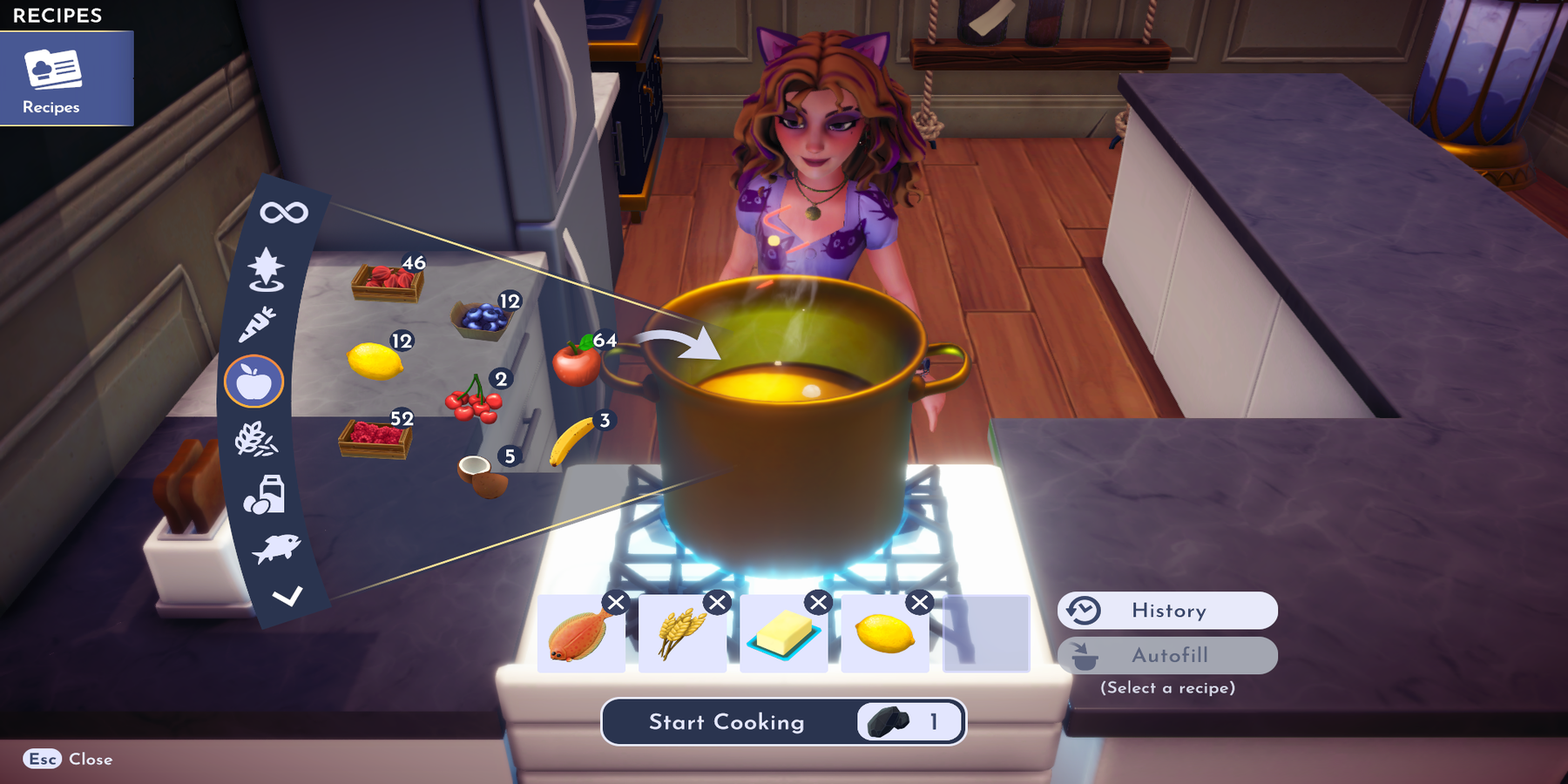 how to make sole meuniere in disney dreamlight valley