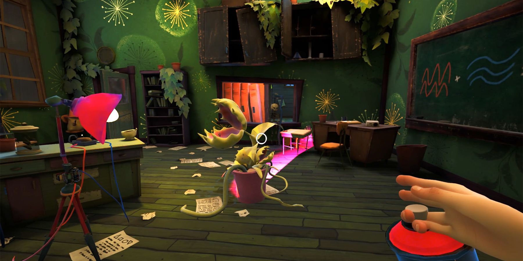 how to open the plant mount in the hello neighbor 2 back to school dlc chemistry lab