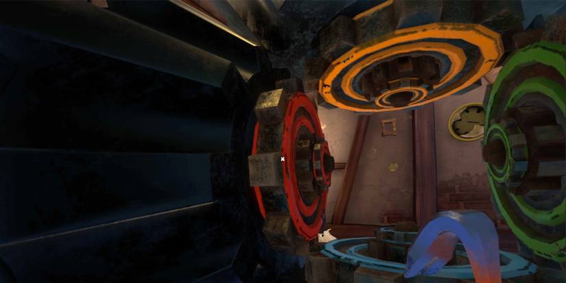 how to solve the four gears puzzle in hello neighbor 2