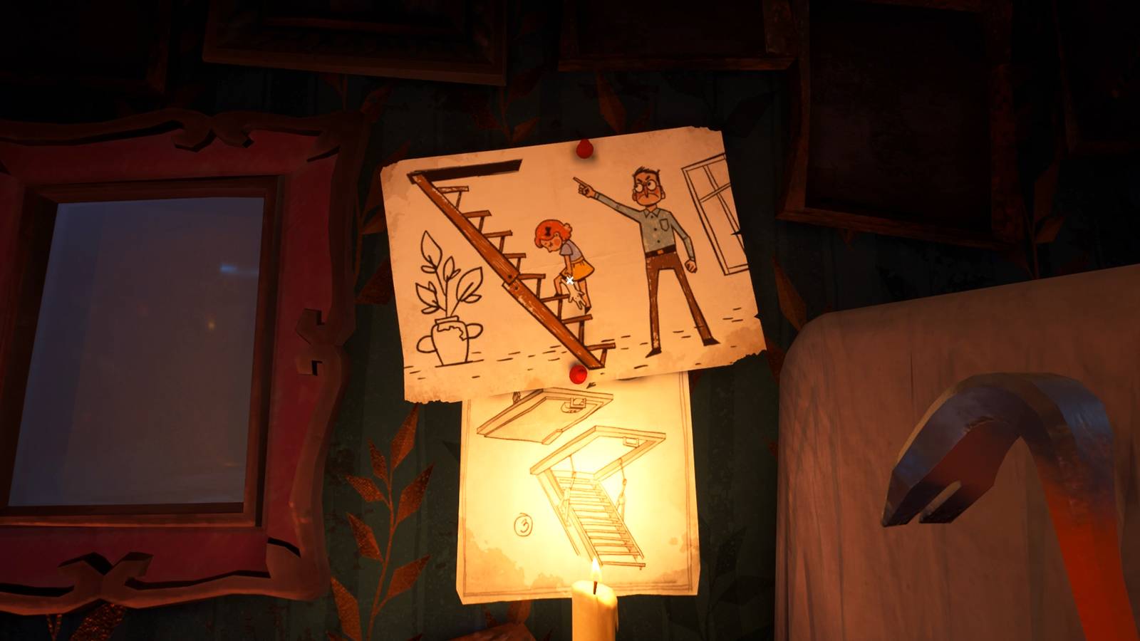 how to unlock attic in the museum in hello neighbor 2