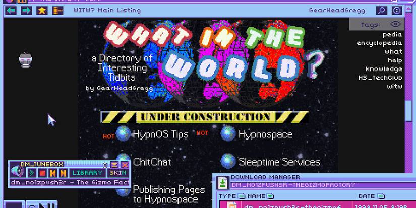 A screenshot form Hypnospace Outlaw