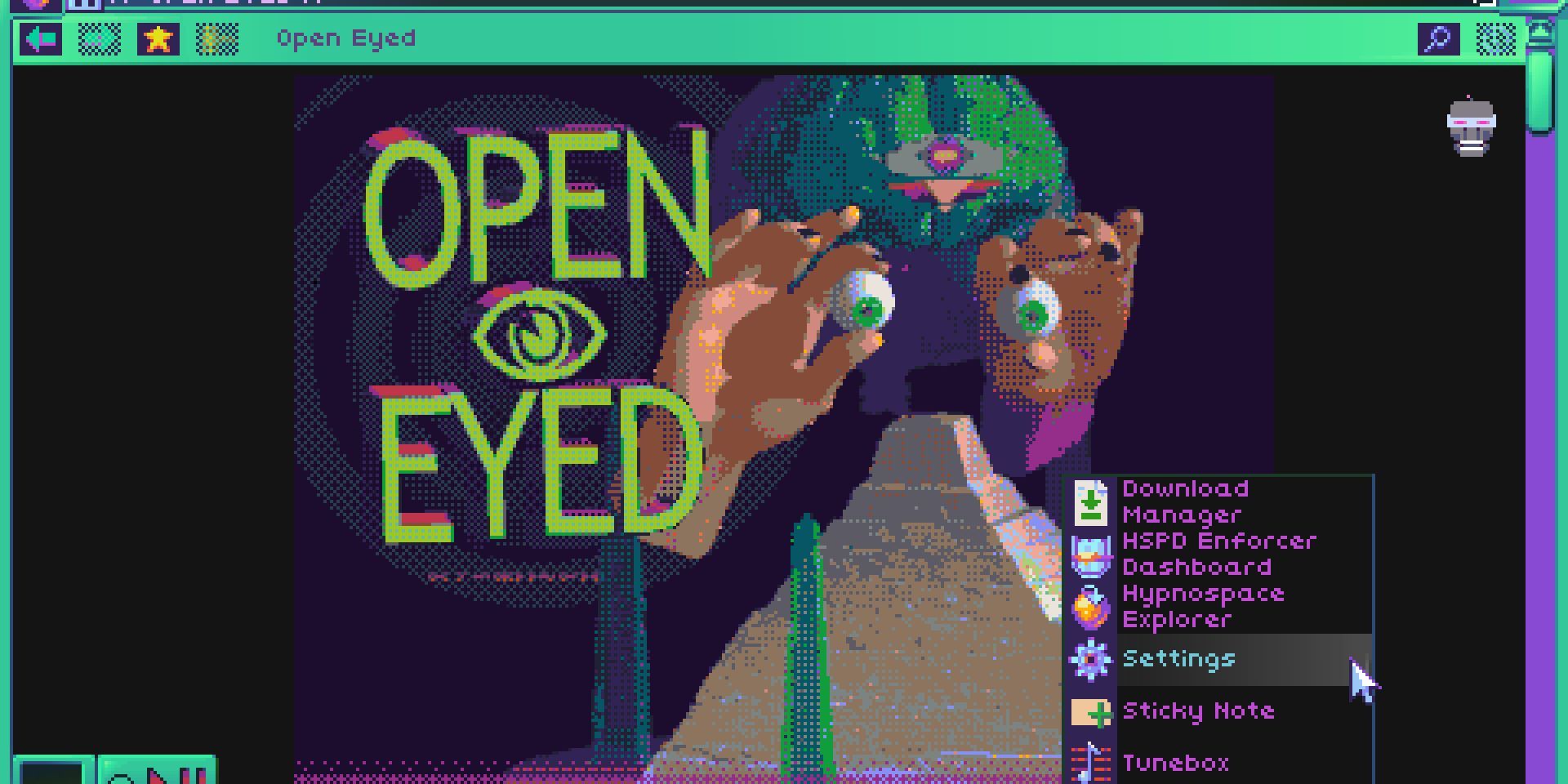 A screenshot from Hypnospace Outlaw showing an in-game website called 