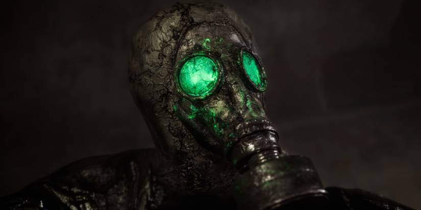 chernobylite figure wearing gas mask