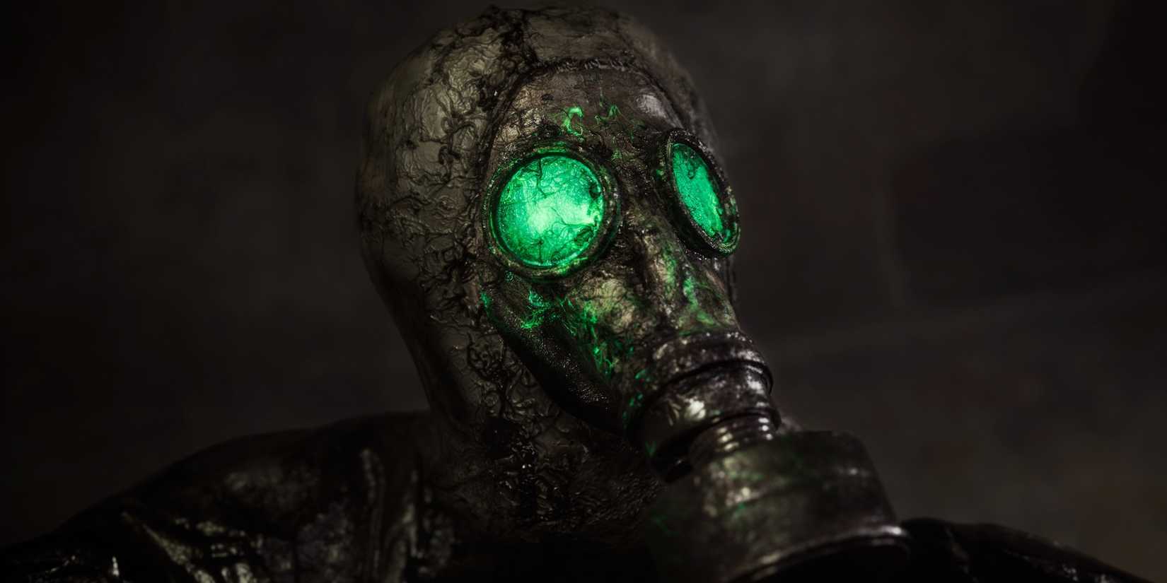 chernobylite figure wearing gas mask