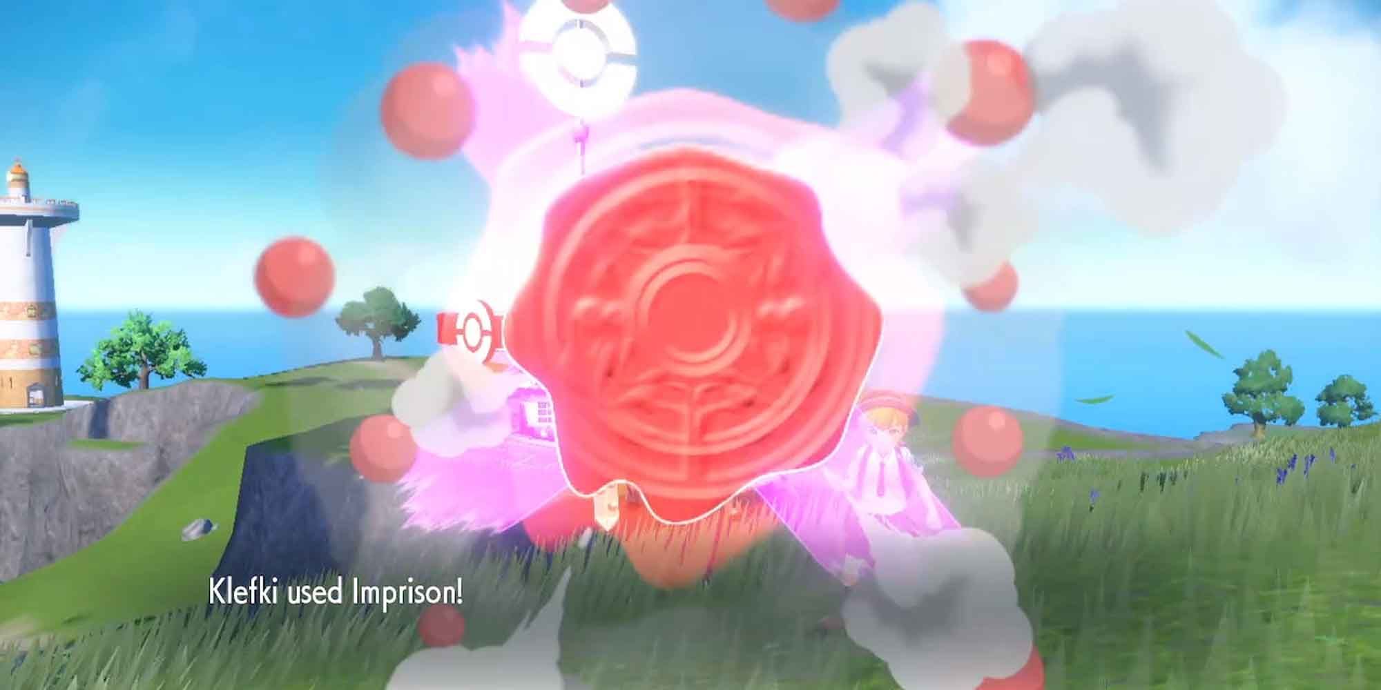The wax seal of the Imprison move in Pokemon